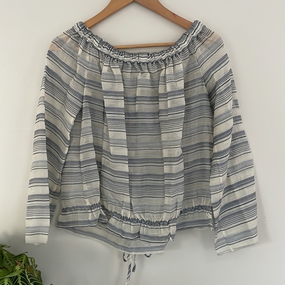 Theory NWT Odettah-Vall Off-Shoulder Silk Blend Top S - Picture 6 of 6